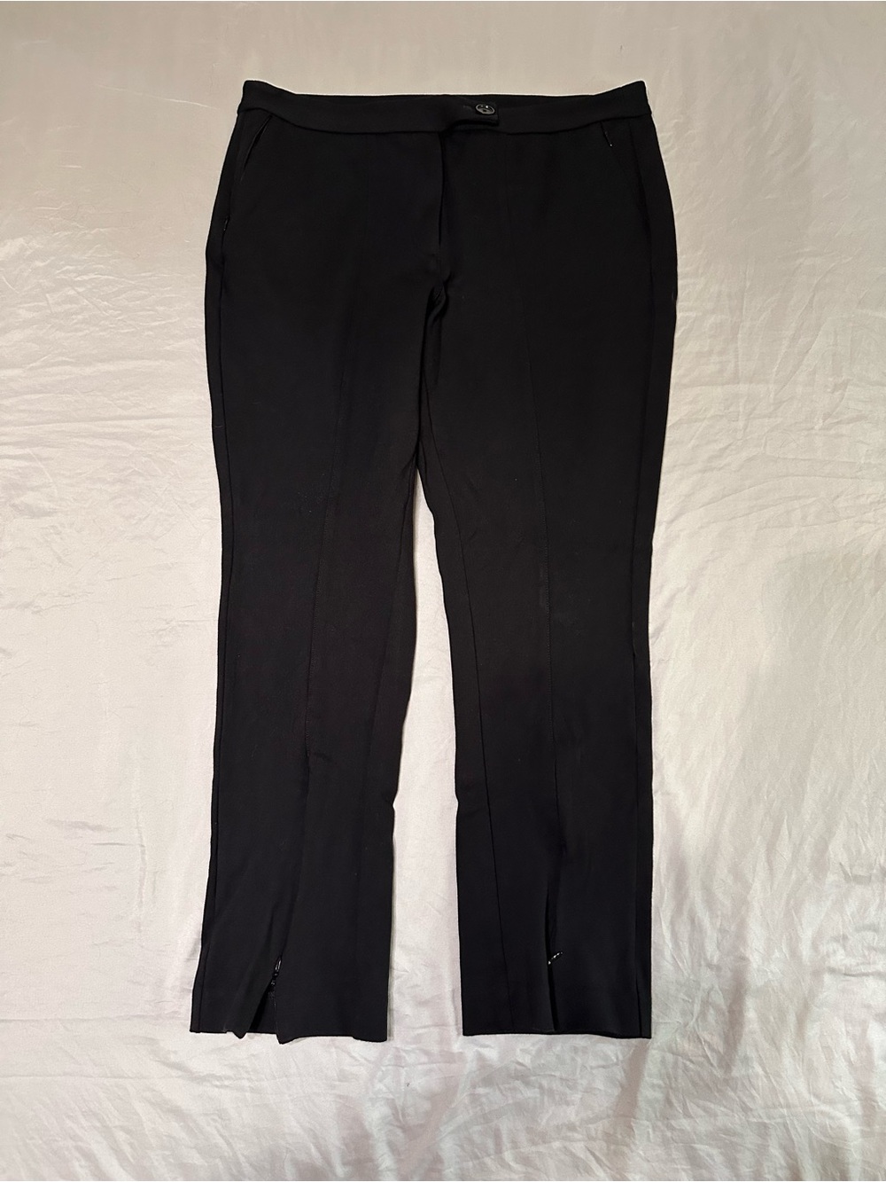 Maeve Black High-Waist Trousers